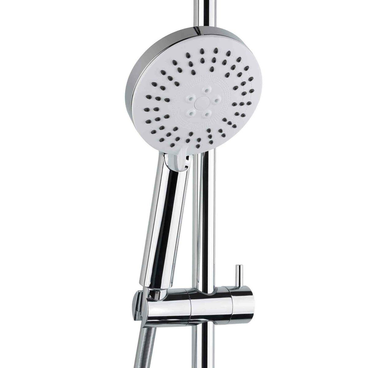 Colonne de douche avec mitigeur mécanique, Blanc/Chrome (SATSSPKP)