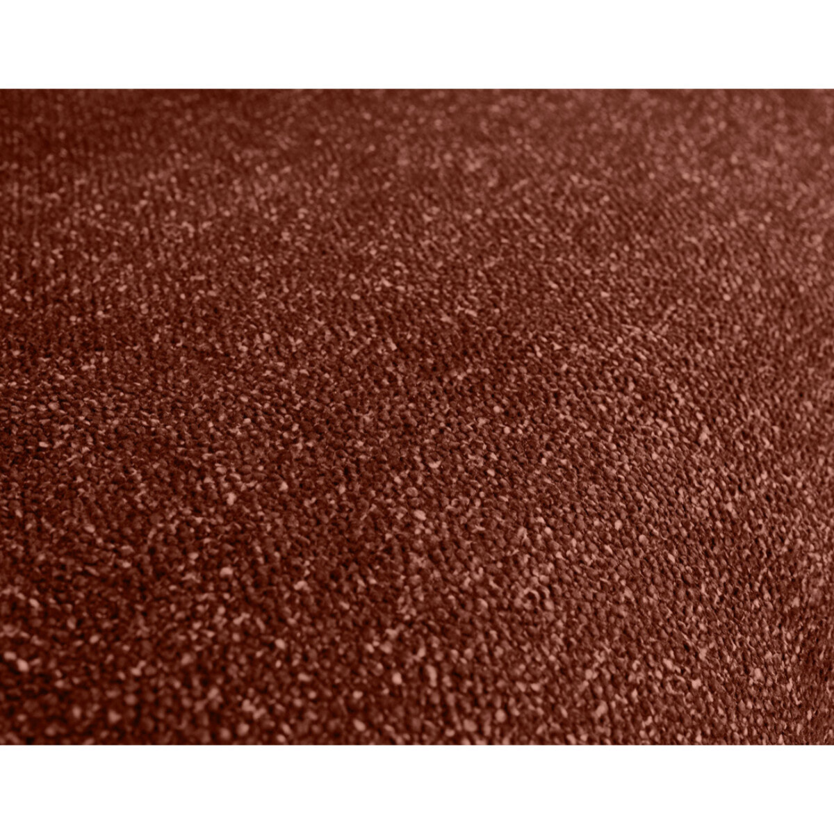 Spice - canapé d'angle réversible 4 places convertible avec coffre en tissu moucheté - Terracotta