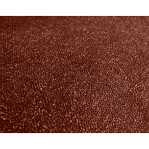 Spice - canapé d'angle réversible 4 places convertible avec coffre en tissu moucheté - Terracotta