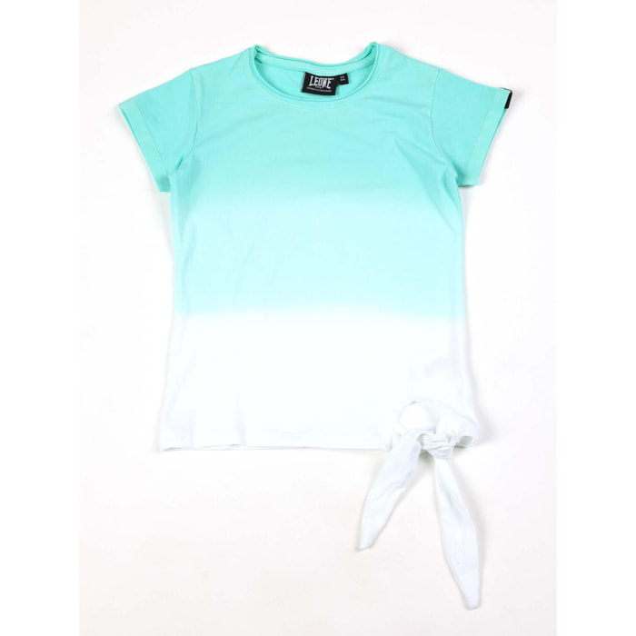 T-shirt a maniche corte da bambina in cotone Leone Bright