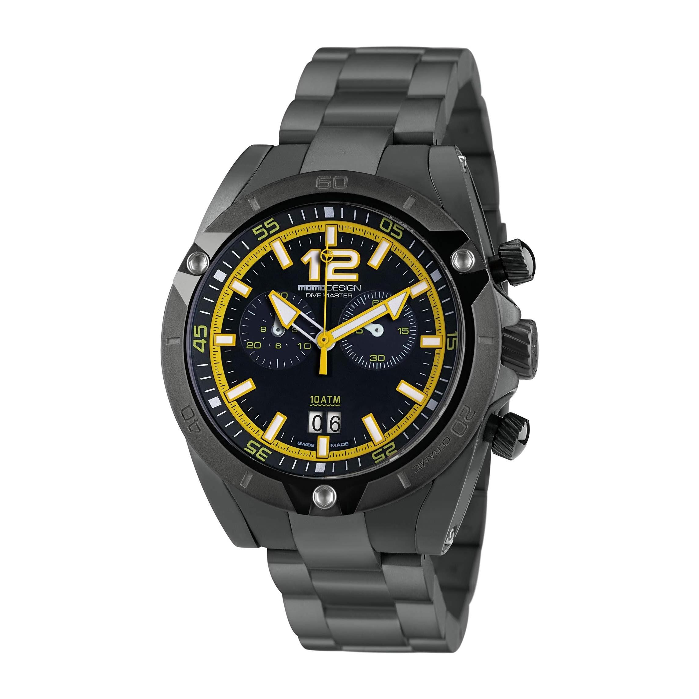 Orologio Momo Design DIVE MASTER Acciaio Nero