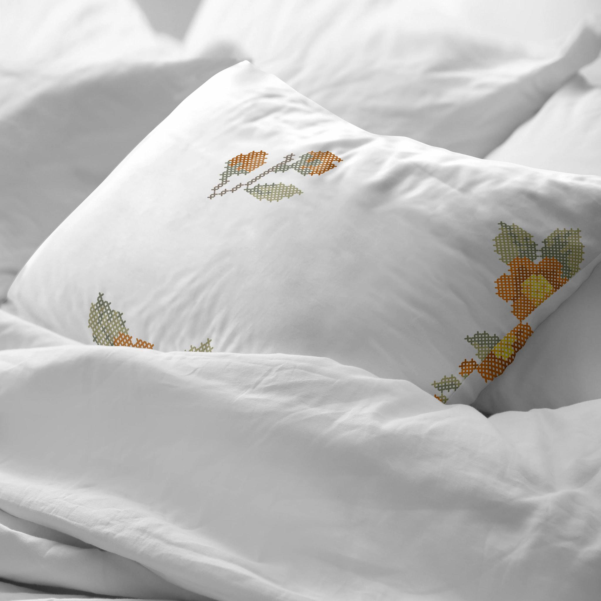 Taie d’oreiller 100 % coton 80 fils Aldaia