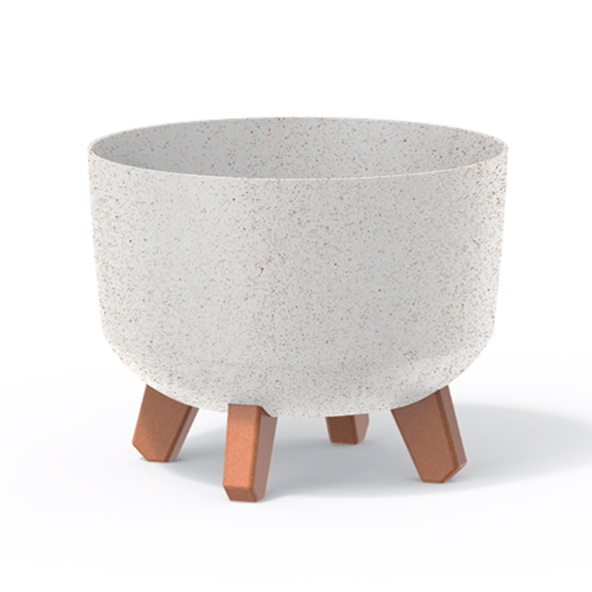 Macetero color blanco roto,sin depósito , colección gracia de 28,5 x 28,5 x 22 cm, capacidad de 9,8 l.