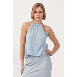 Kocca - Top in maglia con scollo all'americana Donna
