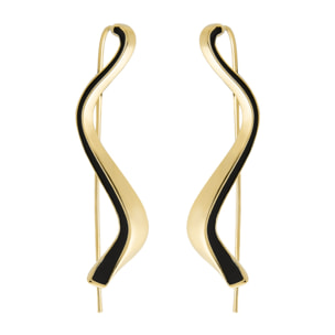 Pendientes acabados en oro amarillo de 18K