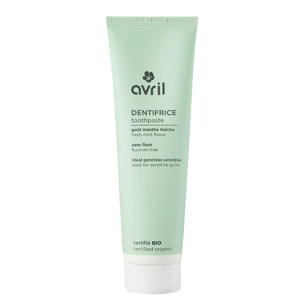 Dentifrice - Certifié bio - Dentifrice goût menthe fraîche - sans fluor 100 ml