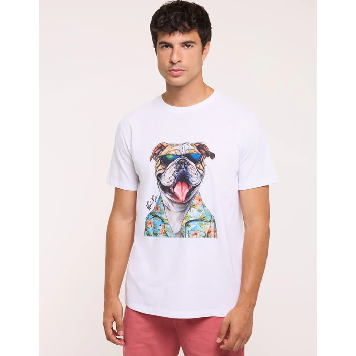 Camiseta Manga Corta Blanco - Leesin