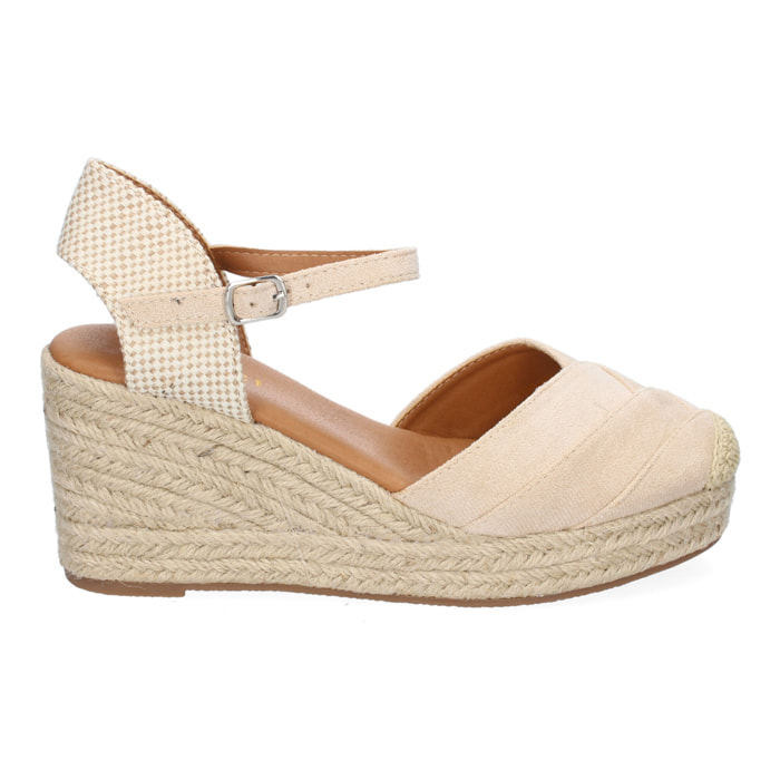 Sandalia de Cuña de Yute para Mujer, Comodo y Elegante, Diseño Moderno
