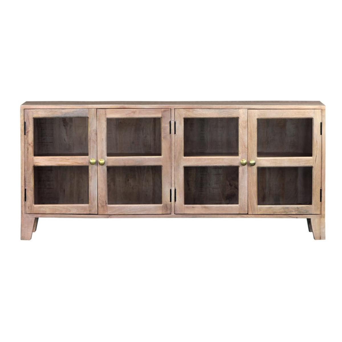 Credenza Margot in legno di mango con 4 ante