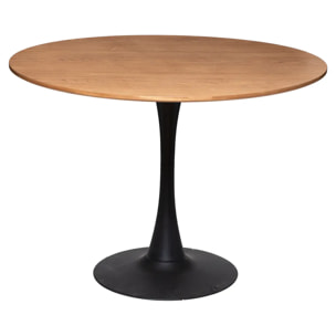 Table à manger "Elias" - métal & bois D100 cm