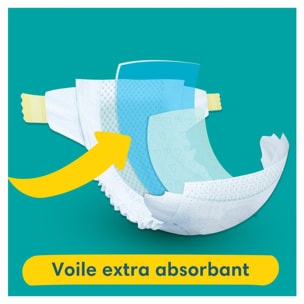 198 Couches Pampers Baby-Dry, Taille 4+, 10-15 kg