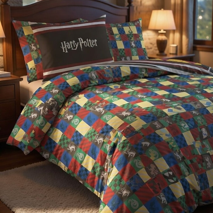 Parure de lit enfant 100% coton - harry potter