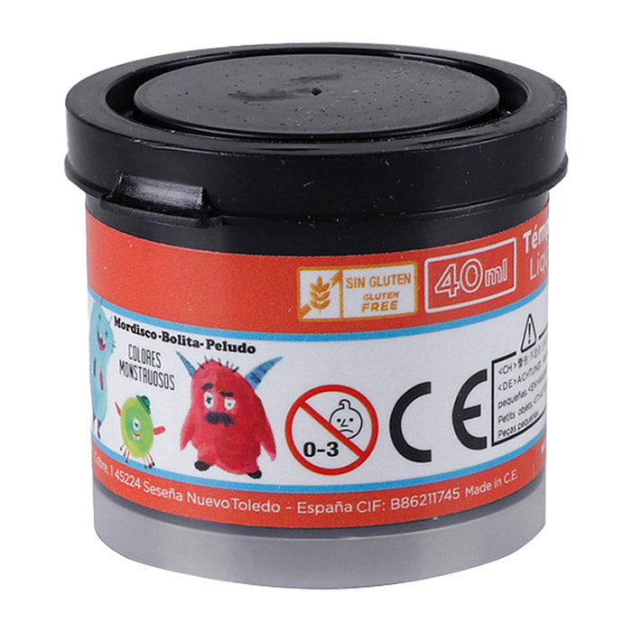 PACK 6 UDS TEMPERA 40 ml NERO