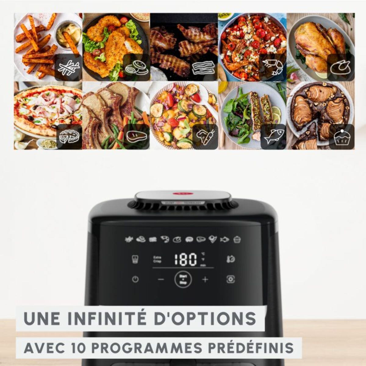 Friteuse sans huile MOULINEX Easy Fry Silence 5L  EZ5568F0