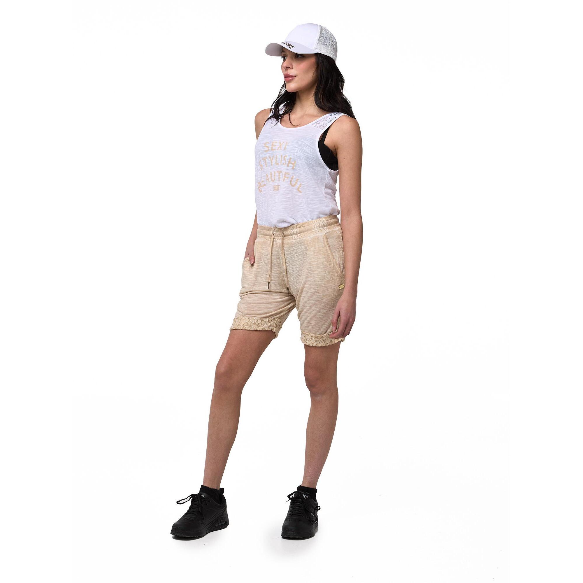 Pantaloncini Leone 1947 Apparel con fascia elastica e dettagli pizzo