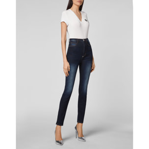 PHILIPP PLEIN Super High Waist Jegging ICONIC PLEIN