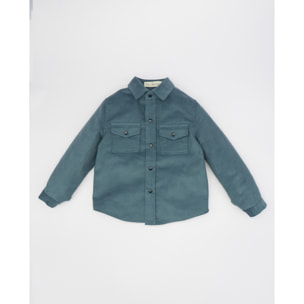 CAMISA CUELLO CAMISERO PANA AZUL