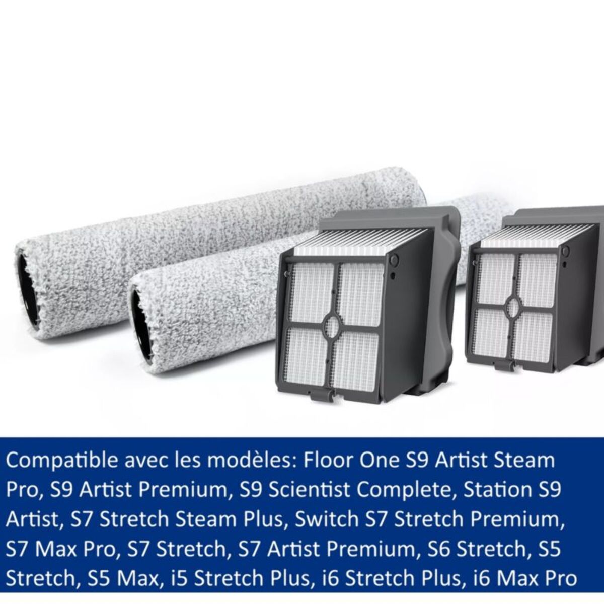 KIT TINECO Kit Accessoires Tineco 2 Brosses + 2 Filtres pour Floor One Series S et Floor One i5, i6