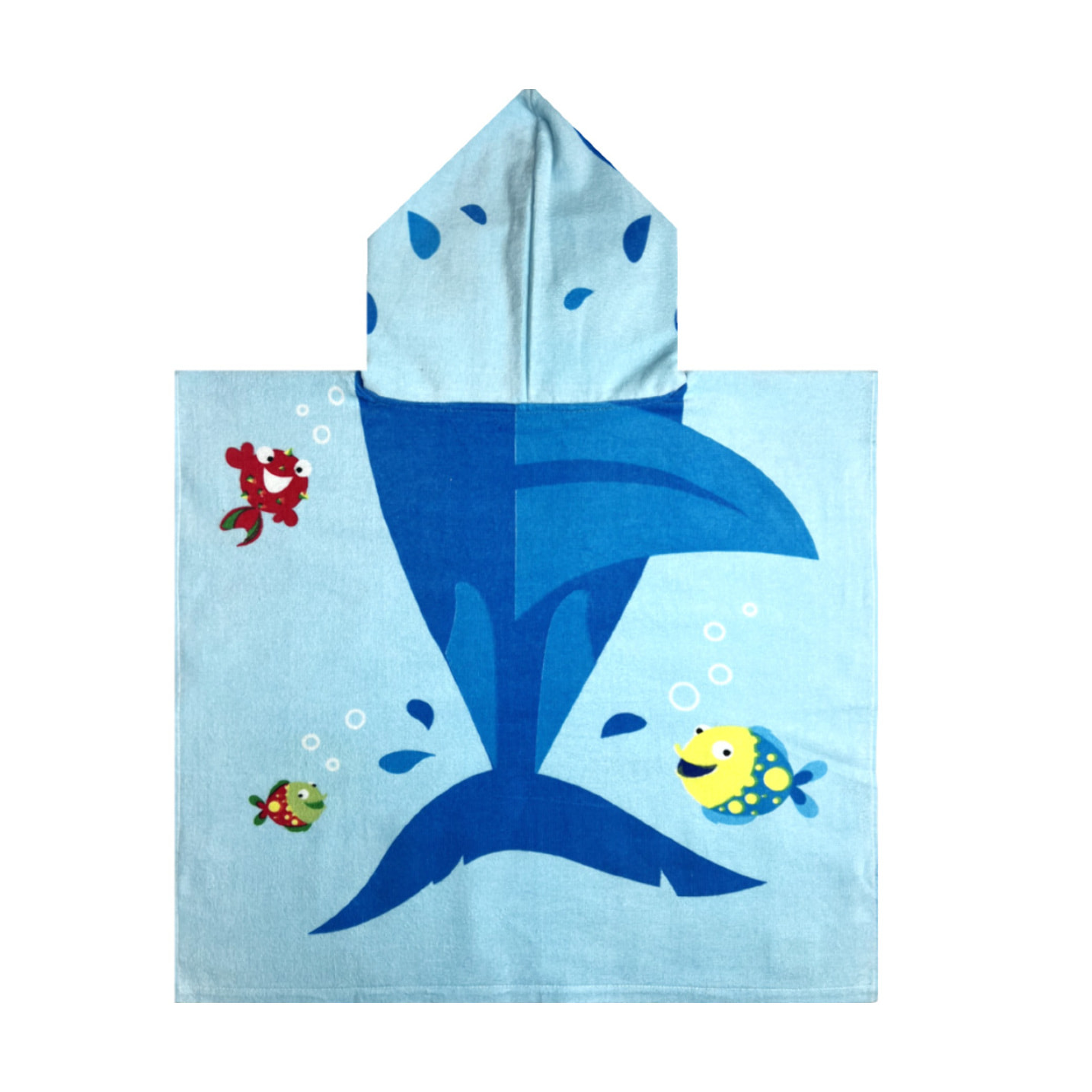 Telo Mare Poncho Per Bambini In Spugna