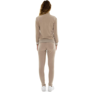 Chándal de invierno de mujer "Relaxed" con cuello y cremallera