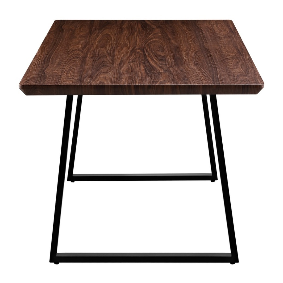 Tavolo da pranzo industrial color noce 180x90x76 cm - Henry