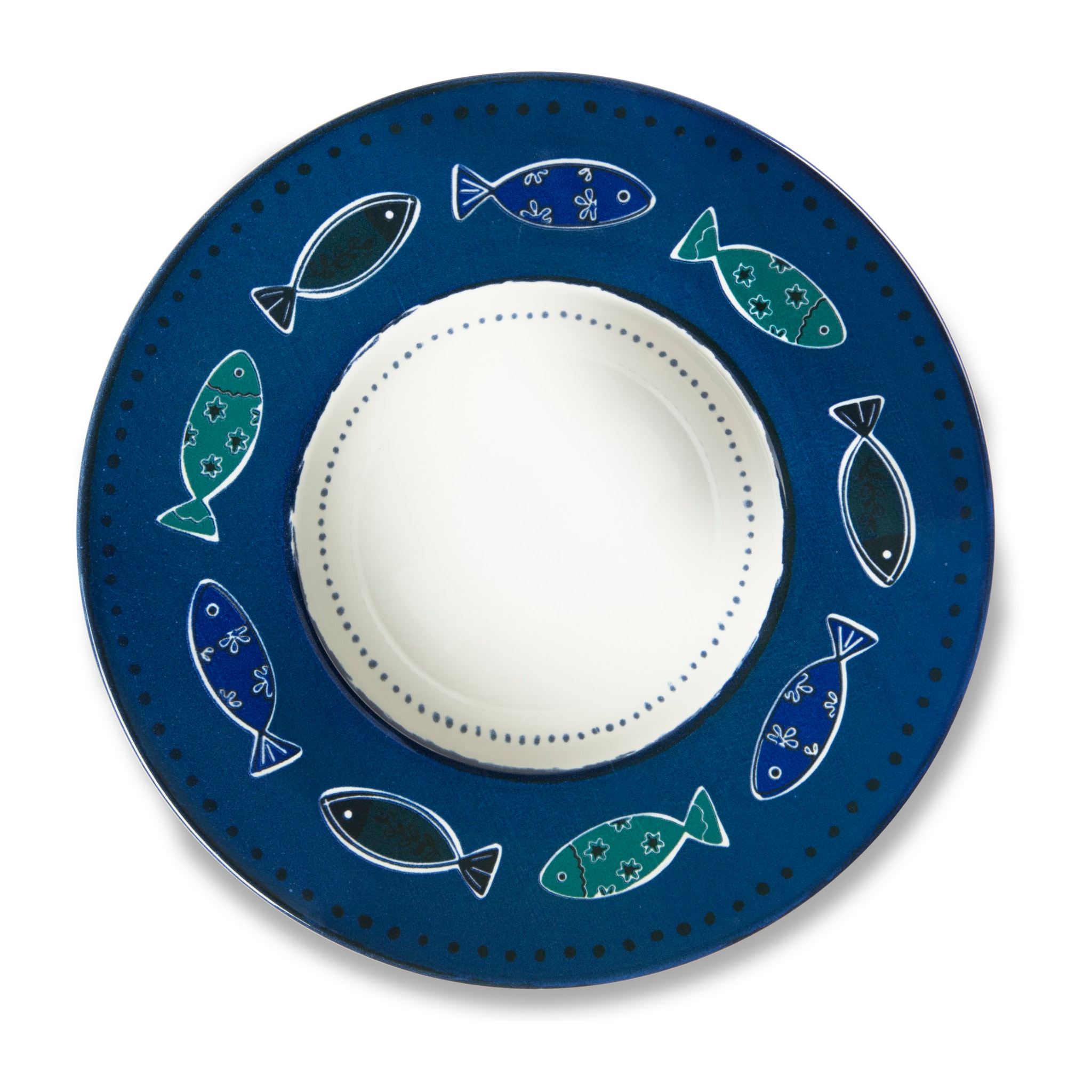 Set 6 piatti fondi Excelsa – Ocean, Ceramica Multicolore