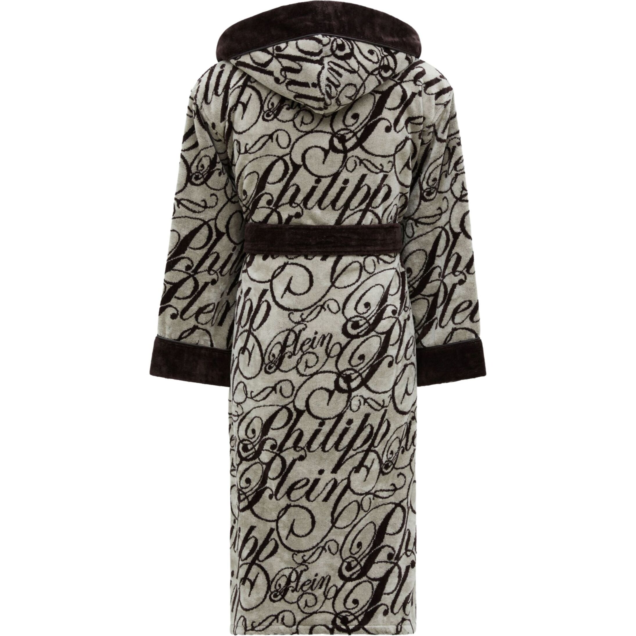 PHILIPP PLEIN Hooded Bathrobe Signature