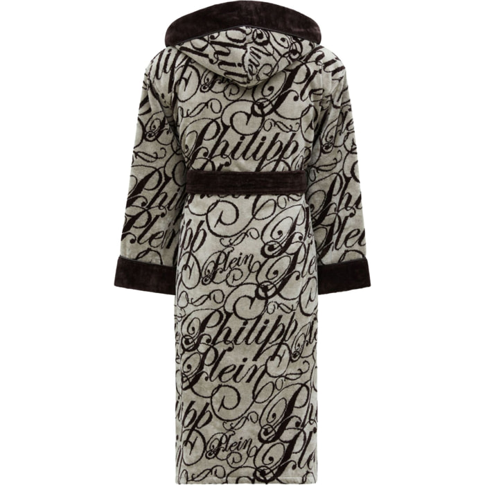 PHILIPP PLEIN Hooded Bathrobe Signature