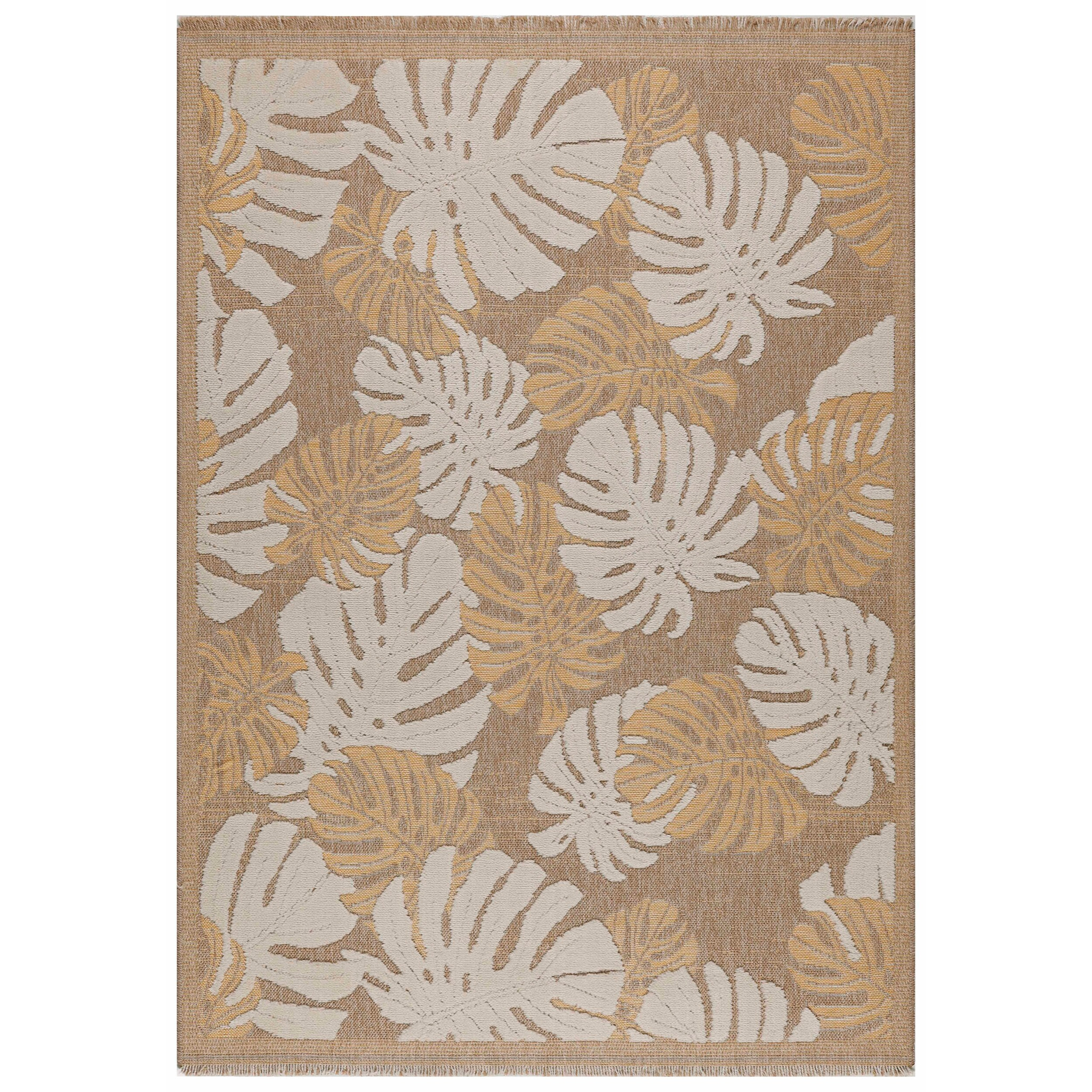 Tulum - Tapis effet jute avec motif