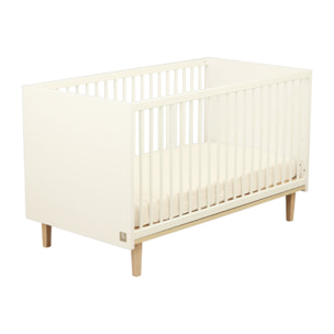 Lit évolutif 140x70 - Little Big bed sur pieds bois