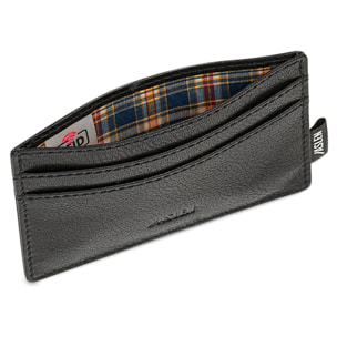 Tarjetero Piel Hombre Jaslen Hannover Negro