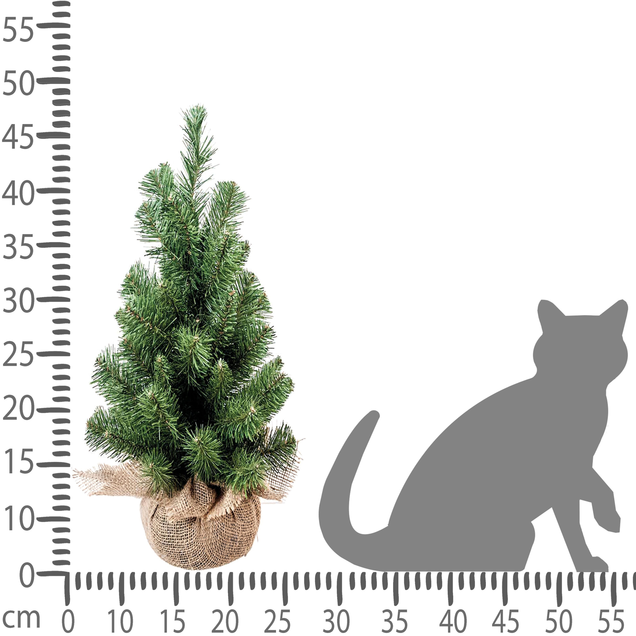 Abete Natalizio - Pezzi 3 - 27xH48x27cm - Bianchi Dino SpA