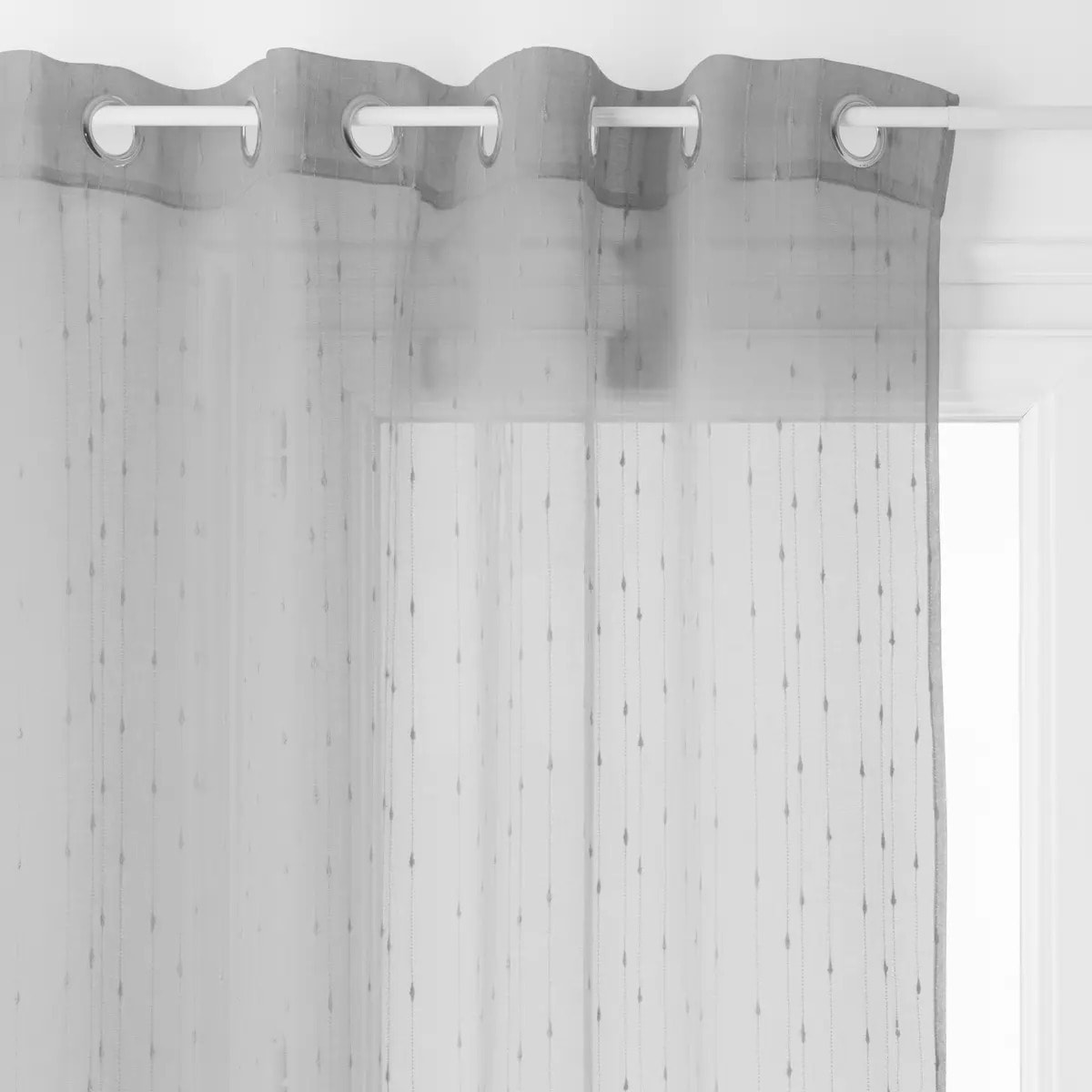 Voilage "Anissa" gris 140x240cm