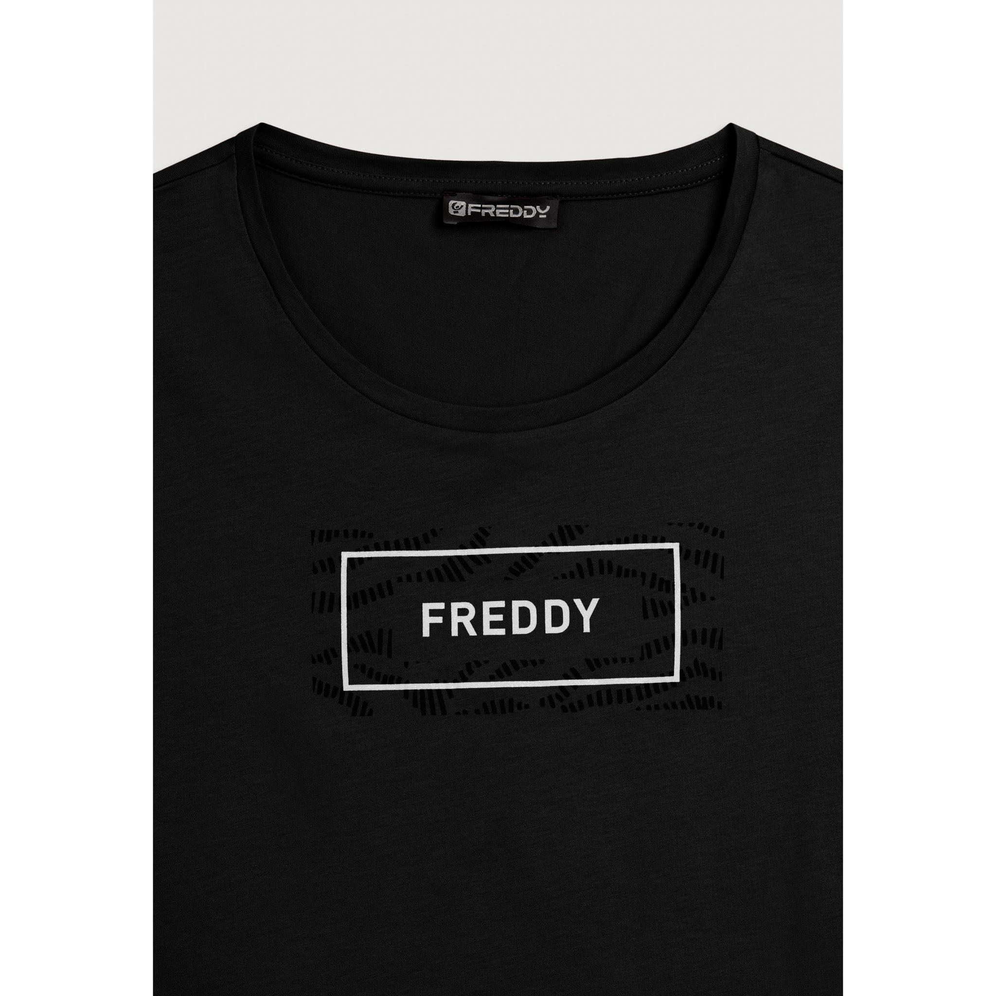 T-shirt con Logo FREDDY su Grafica Ondulata