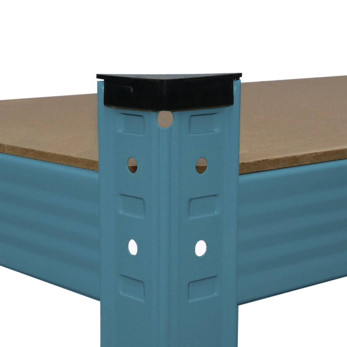 Set da 2 scaffali metallici 150x75x30 cm, cedro