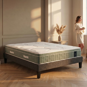 Matelas Hybride MUSE Micro Ressorts & Mémoire de Forme, 32 cm, Soutien Ferme, 4 poignées, Garantie 10 ans