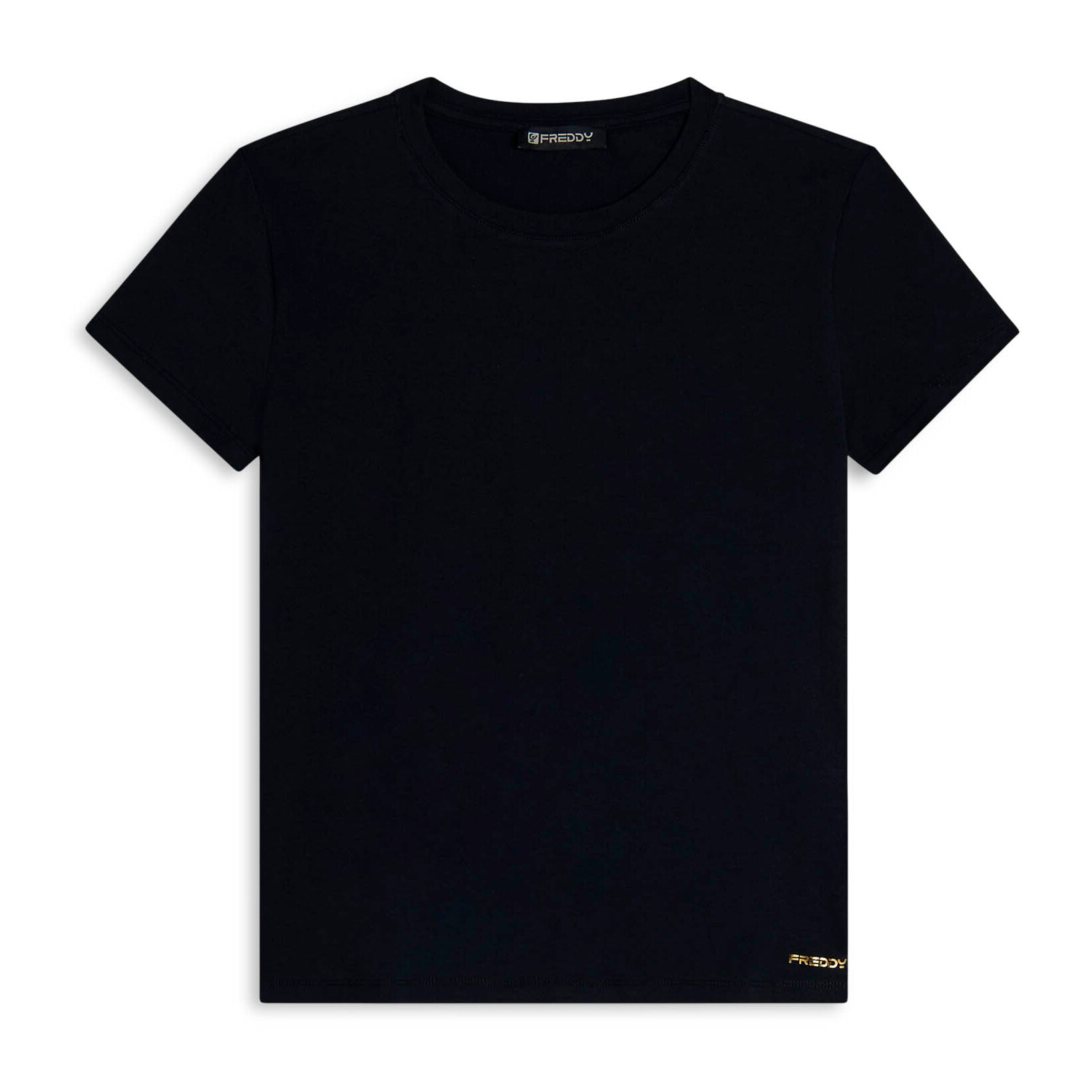 T-shirt in cotone stretch a maniche corte