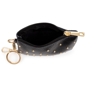 Bellosguardo Monedero Mujer. De piel auténtica acabado Dollaro con detalles metálicos.