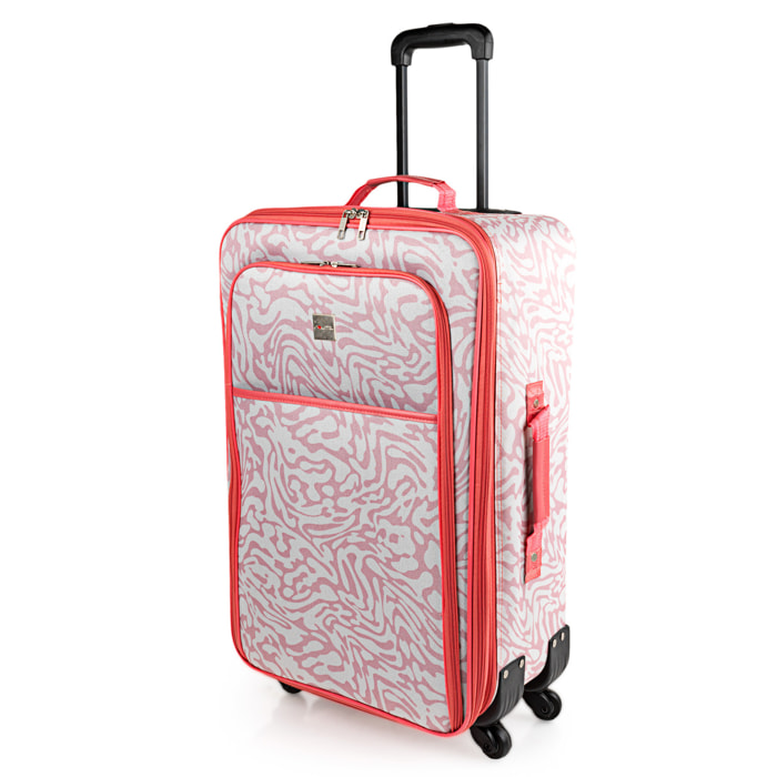 Maleta Eva Mediana Itaca Solite Beige-Coral