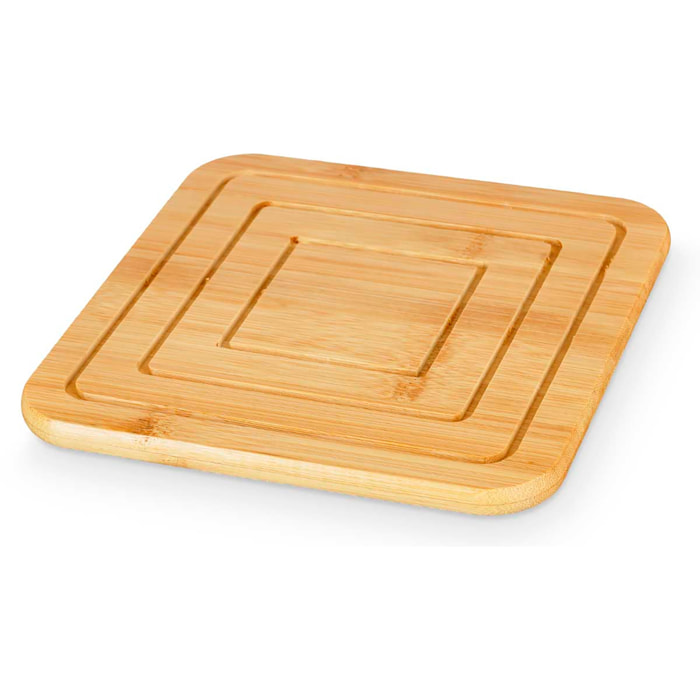 Tappeto quadrato in bambù.