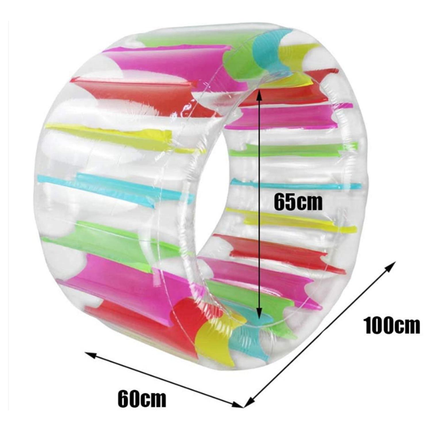Rueda flotadora inflabe gigante. 100x60cm. Bomba incluida.
