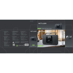 Radio FM MUSE M-091 R noir