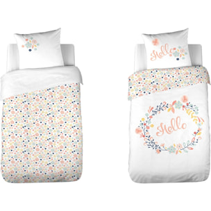 Parure de lit enfant 100% coton - Hello