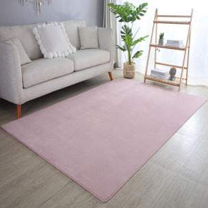 MOSCOU - Tapis uni Rose