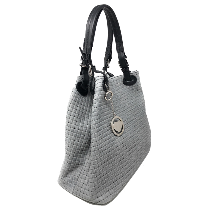 Chicca Borse Borsa a Mano Grigio