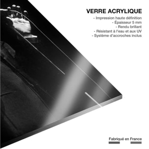 Tableau chanteur célèbre jacques brel en scène Tableau plexiglas