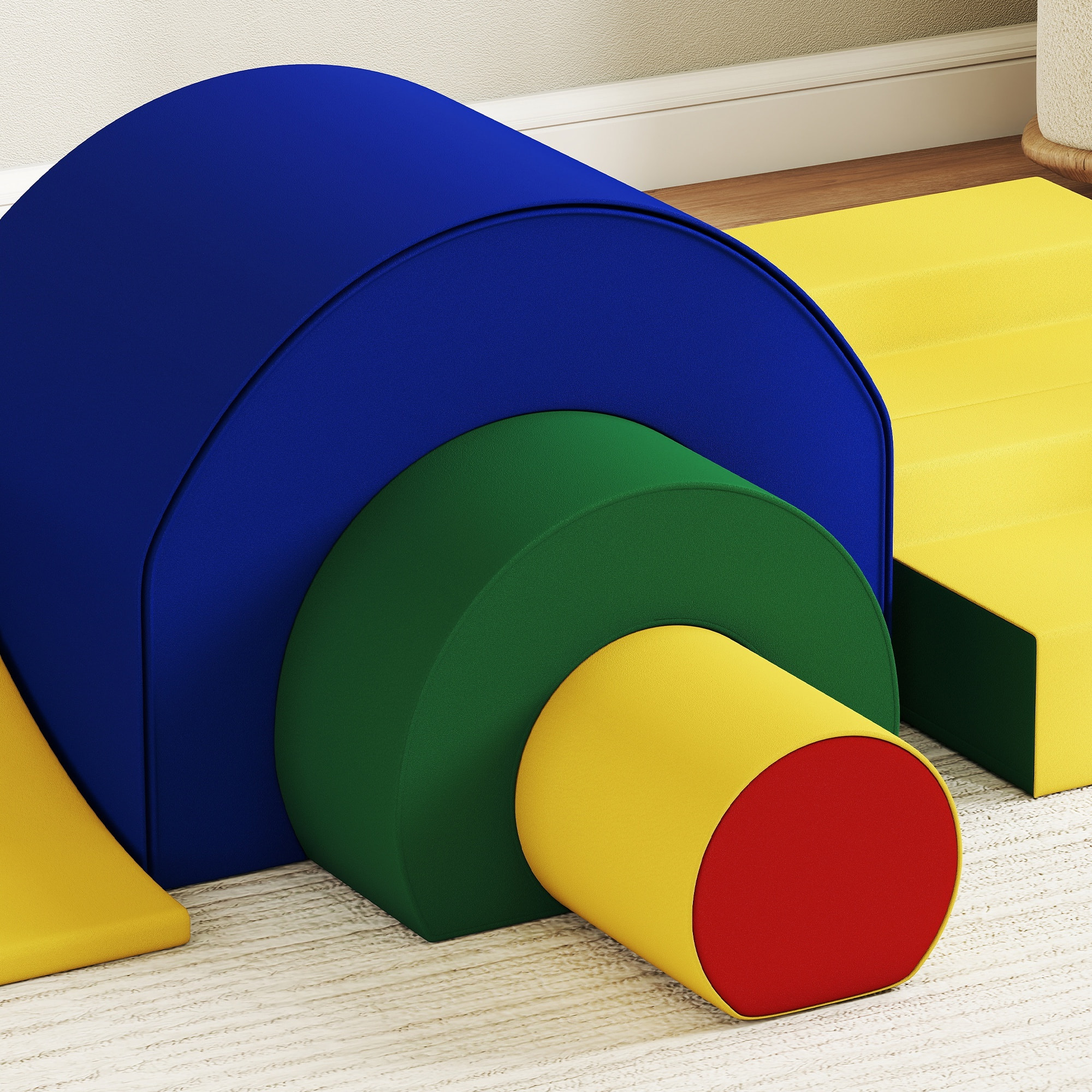 5 blocs de construction en mousse XXL - modules de motricité - certifiés normes EN71-1-2-3 - multicolore