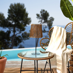 Lampe De Table Solaire Beige H40cm