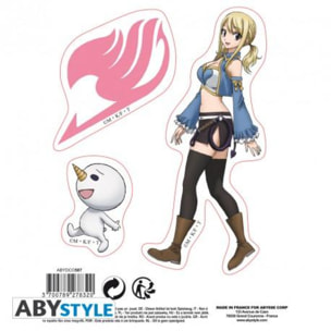 Fairy Tail - Adesivi - 16x11cm/ 2 Fogli - Natsu & Lucy X5 - Abystyle