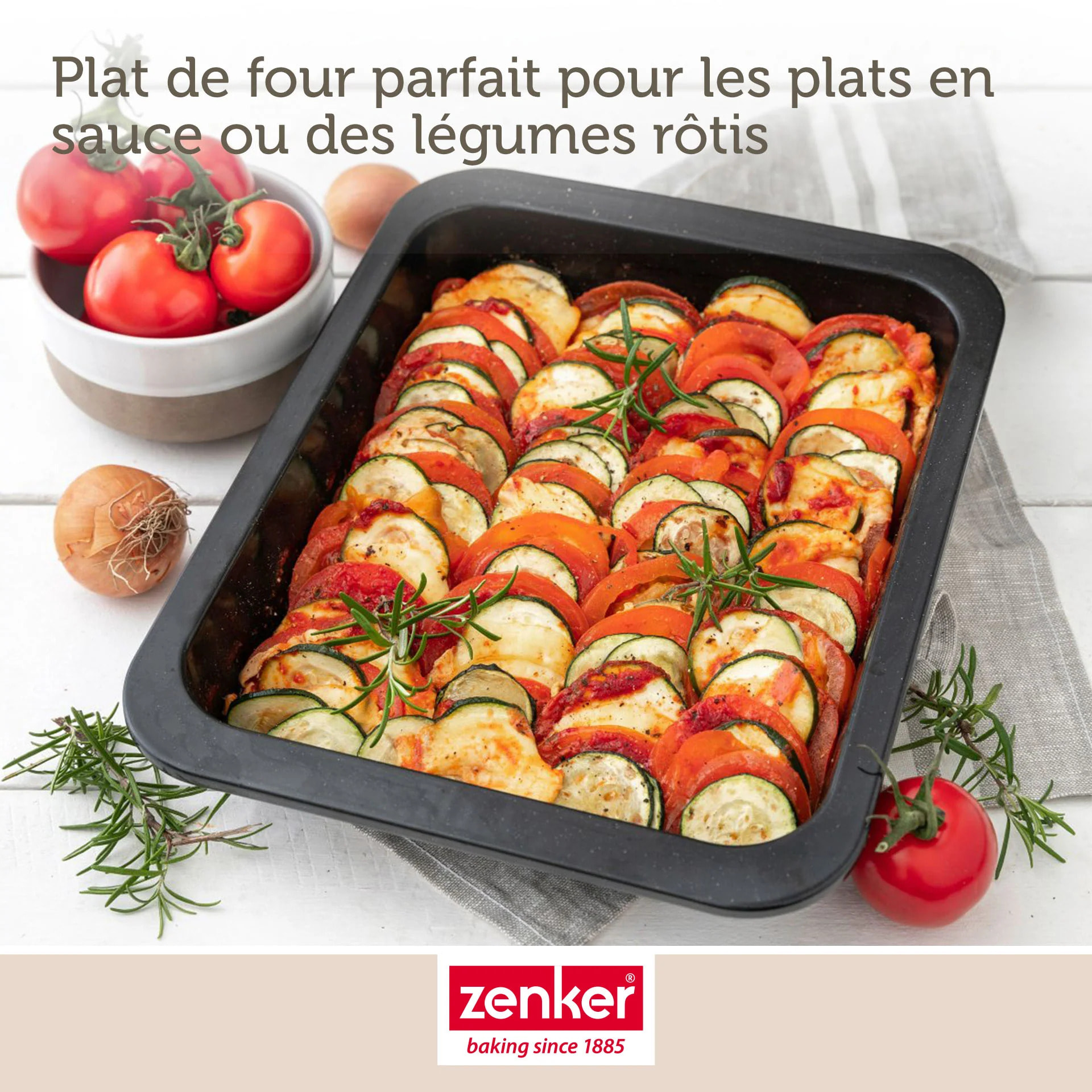 Lot de 2 plats à four rectangulaires 40 x 34 cm et 33 x 25 cm Zenker Special Cooking